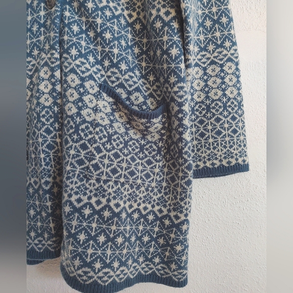 Graniph Japan Lady F Knit Long Cardigan Sweater Size Medium - Picture 12 of 14